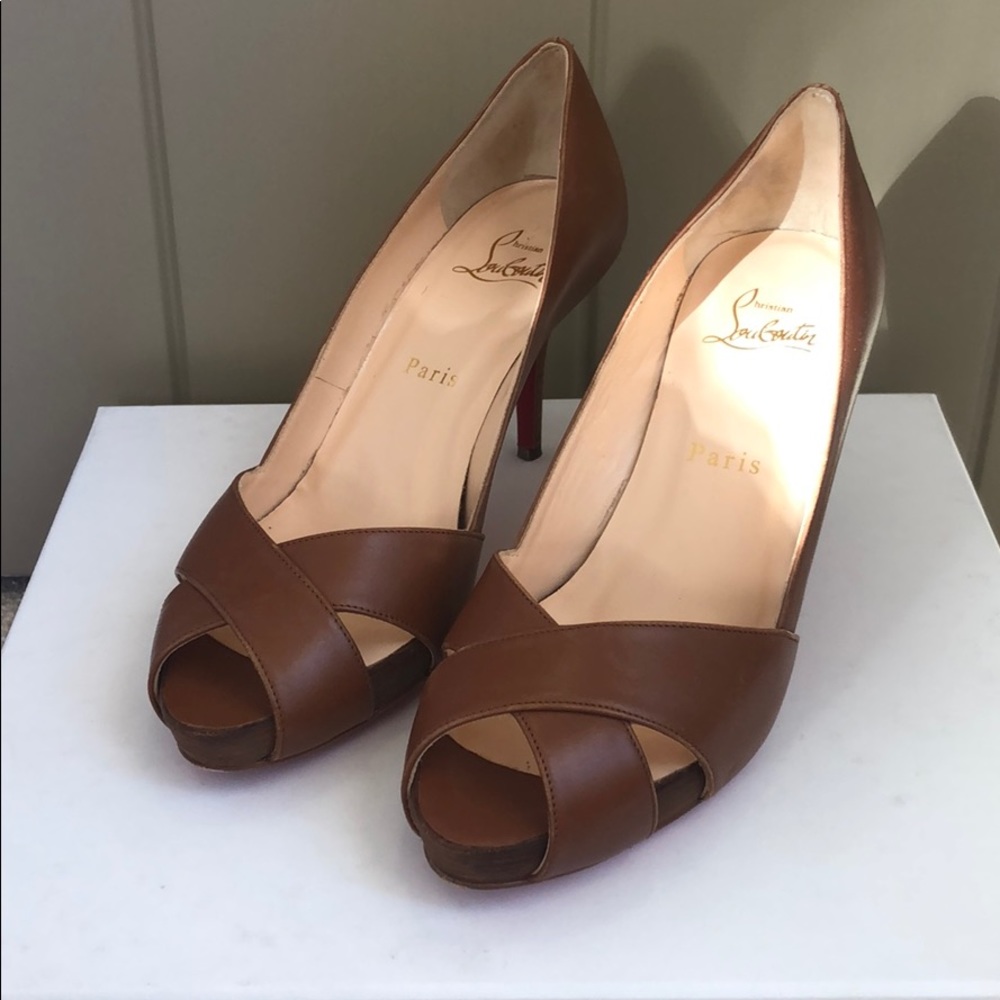 Louboutin Open Toed Sandal Heels